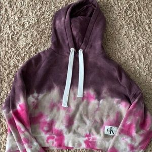 Tye Die Cropped Hoodie
